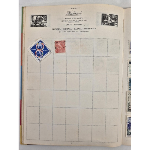 4812 - A vintage stamp collection. To include six partially filled albums & a selection of loose worldwide ... 