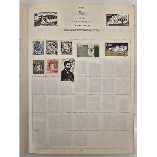 4812 - A vintage stamp collection. To include six partially filled albums & a selection of loose worldwide ... 