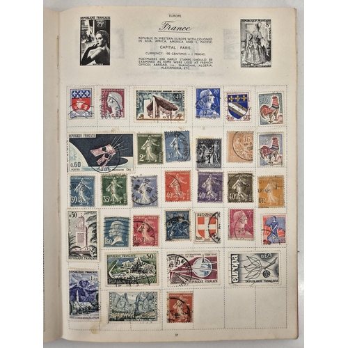 4812 - A vintage stamp collection. To include six partially filled albums & a selection of loose worldwide ... 