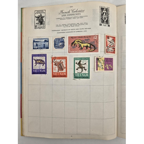 4812 - A vintage stamp collection. To include six partially filled albums & a selection of loose worldwide ... 