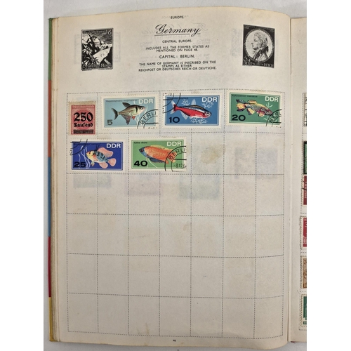 4812 - A vintage stamp collection. To include six partially filled albums & a selection of loose worldwide ... 