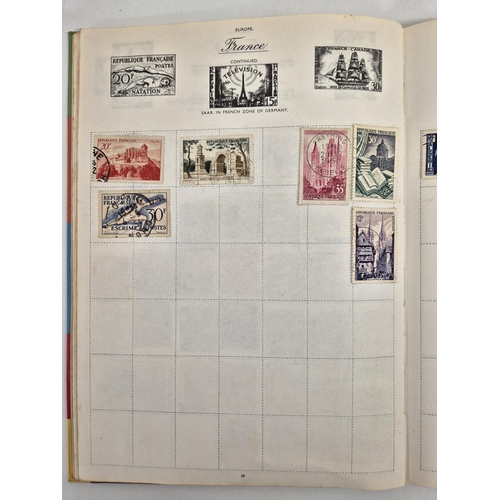 4812 - A vintage stamp collection. To include six partially filled albums & a selection of loose worldwide ... 