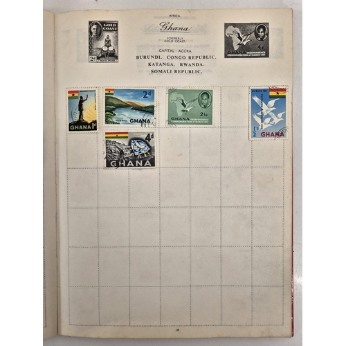 4812 - A vintage stamp collection. To include six partially filled albums & a selection of loose worldwide ... 