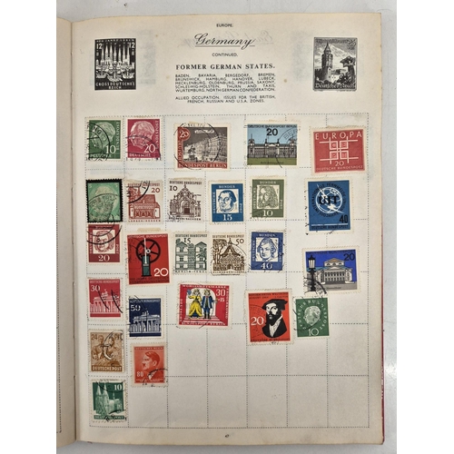 4812 - A vintage stamp collection. To include six partially filled albums & a selection of loose worldwide ... 