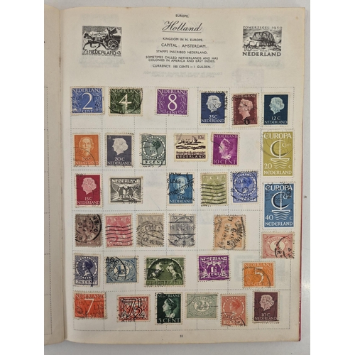 4812 - A vintage stamp collection. To include six partially filled albums & a selection of loose worldwide ... 