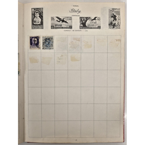 4812 - A vintage stamp collection. To include six partially filled albums & a selection of loose worldwide ... 