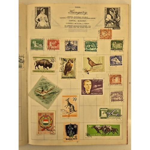 4812 - A vintage stamp collection. To include six partially filled albums & a selection of loose worldwide ... 