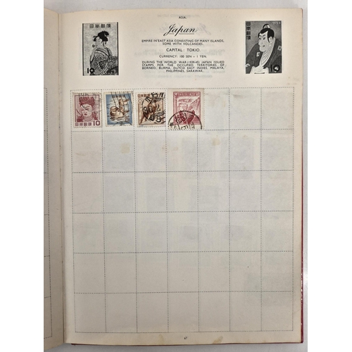 4812 - A vintage stamp collection. To include six partially filled albums & a selection of loose worldwide ... 