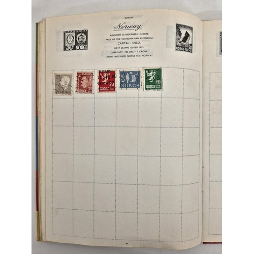 4812 - A vintage stamp collection. To include six partially filled albums & a selection of loose worldwide ... 