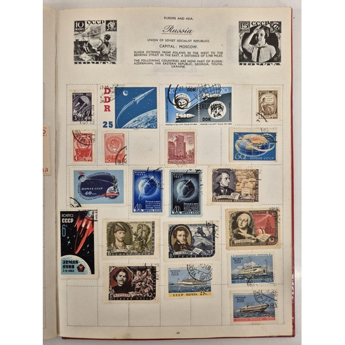 4812 - A vintage stamp collection. To include six partially filled albums & a selection of loose worldwide ... 