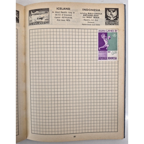 4812 - A vintage stamp collection. To include six partially filled albums & a selection of loose worldwide ... 