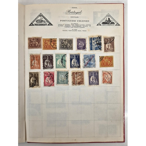 4812 - A vintage stamp collection. To include six partially filled albums & a selection of loose worldwide ... 