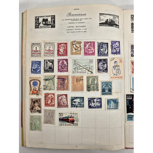 4812 - A vintage stamp collection. To include six partially filled albums & a selection of loose worldwide ... 