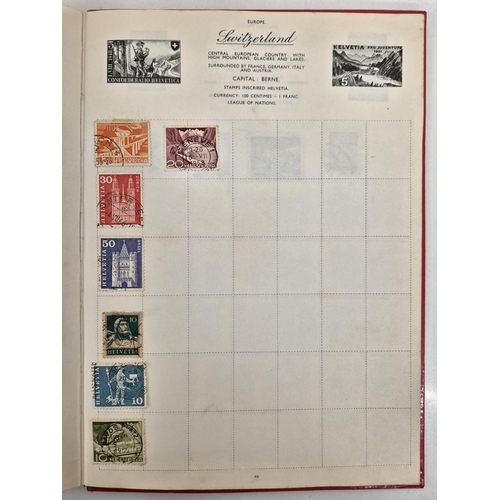 4812 - A vintage stamp collection. To include six partially filled albums & a selection of loose worldwide ... 