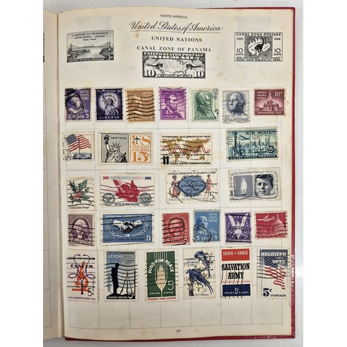 4812 - A vintage stamp collection. To include six partially filled albums & a selection of loose worldwide ... 