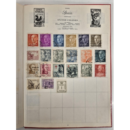 4812 - A vintage stamp collection. To include six partially filled albums & a selection of loose worldwide ... 