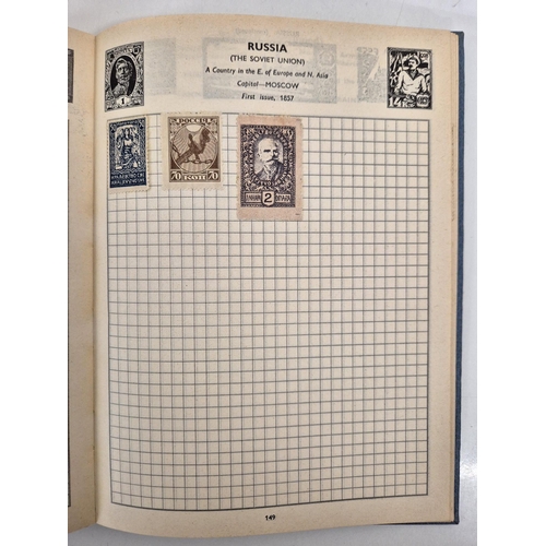 4812 - A vintage stamp collection. To include six partially filled albums & a selection of loose worldwide ... 