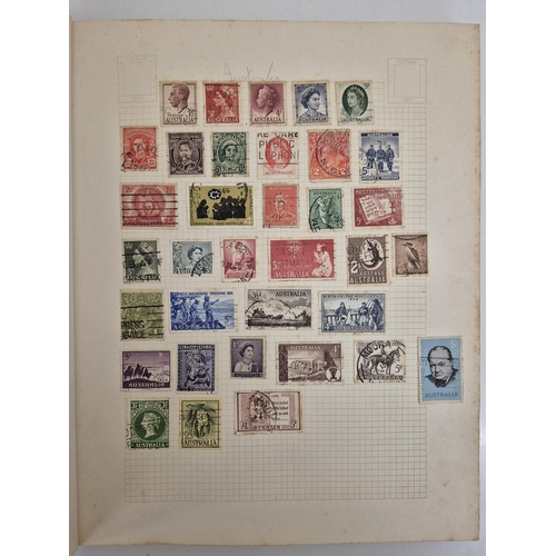 4812 - A vintage stamp collection. To include six partially filled albums & a selection of loose worldwide ... 