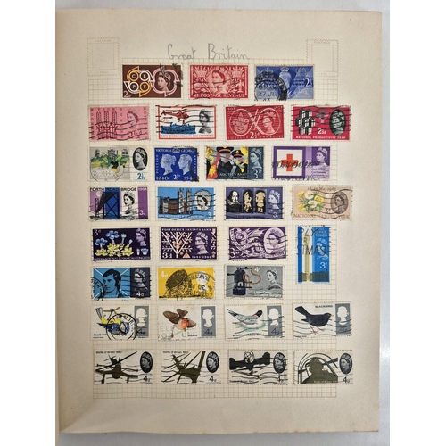 4812 - A vintage stamp collection. To include six partially filled albums & a selection of loose worldwide ... 