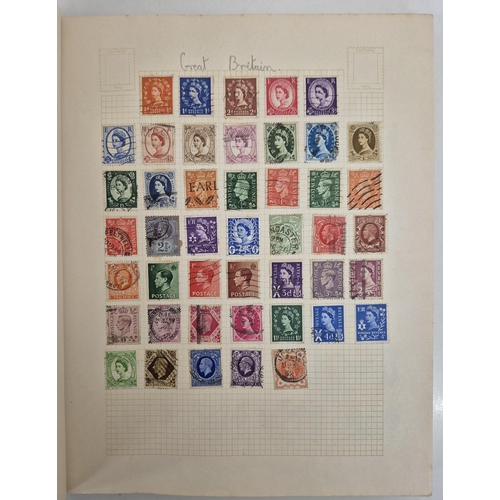 4812 - A vintage stamp collection. To include six partially filled albums & a selection of loose worldwide ... 