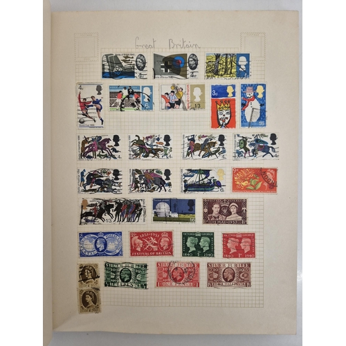 4812 - A vintage stamp collection. To include six partially filled albums & a selection of loose worldwide ... 