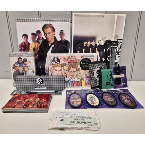 4824 - A large collection of original Boyzone memorabilia. To include numerous ticket stubs, official pictu... 