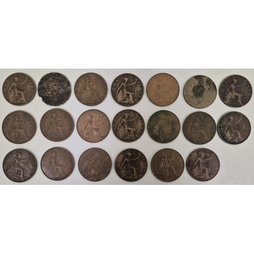 4832 - A decorative box of GB/European coinage, together with four bread tokens. GB coins include 8 half-cr... 