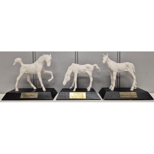 4835 - A collection of 3 Beswick plinthed horse figures. To include 'Young Spirit', 'Adventure' & 'Springti... 