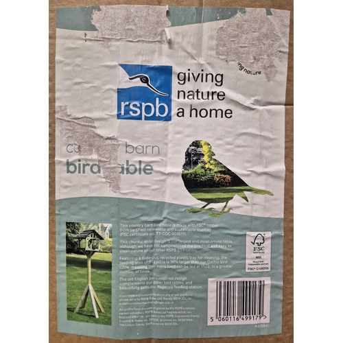 4837 - A new/boxed RSPB garden bird table.