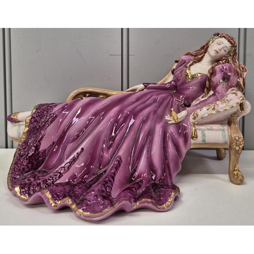 4886 - A limited edition, Franklin Mint Sleeping Beauty figurine, by Gerda Neubacher.