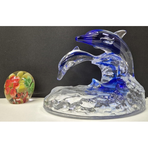 4894 - A full collection of 12 crystal animal sculpture paperweights, by Philip Nathan for Danbury Mint; to... 