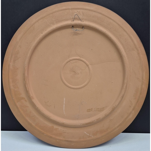 4912 - A trio of European origin display plates. Largest diameter 33cm.