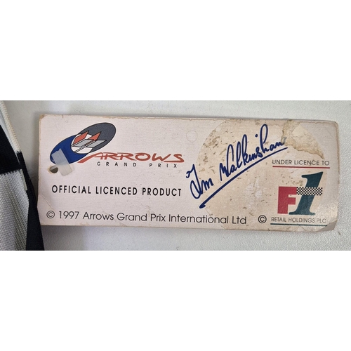 4960 - A 1997 Arrows F1 Flag. Dimensions 79cm x 115cm.