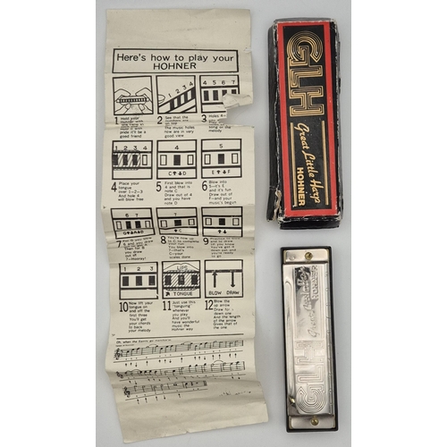 4802 - A boxed, Hohner 'Great Little Harp' harmonica.