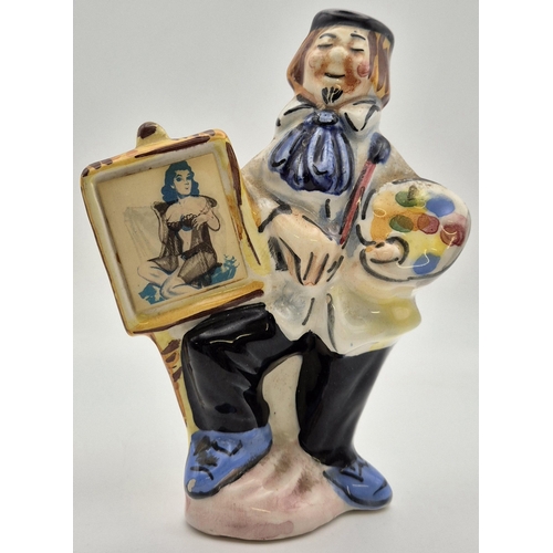 4805 - A vintage, fun, Italian 'Drioli' figurine, with lenticular design. Dimensions(cm) H13, W9, D4.5.