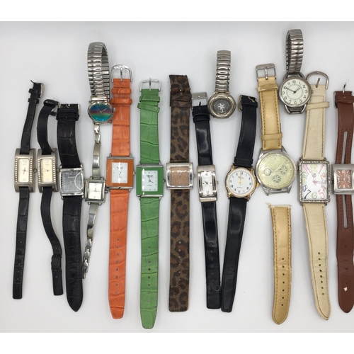 4816 - A collection of 15 vintage ladies watches. Makers include  'Oasis', 'Autograph', etc.