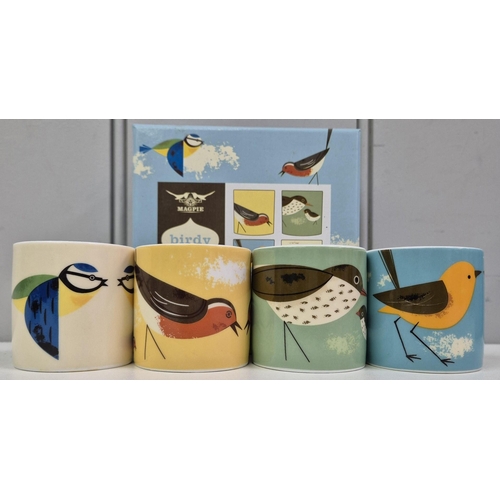 4830 - A collection of boxed, fun tableware. To include Mr Grumpy mug, Meerkat mug &  a set of four Magpie ... 