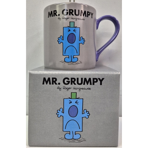 4830 - A collection of boxed, fun tableware. To include Mr Grumpy mug, Meerkat mug &  a set of four Magpie ... 