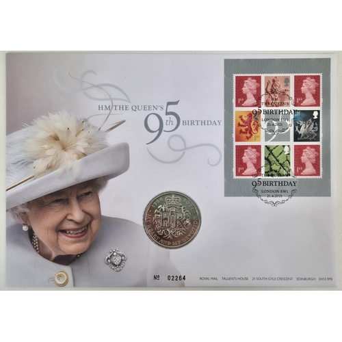 4903 - A collection of 6 coin/stamp collectible covers. To include 5 Royal-related & Bagpuss.