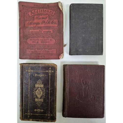 4942 - A collection of antique & vintage religious books. To include a large-scale Victorian Bible.