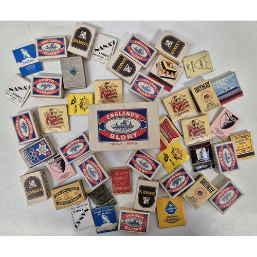 4862 - A collection of matchboxes & matchbooks. To include a sealed box of 12 from the original England's G... 