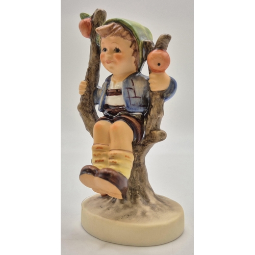 7 - A boxed Goebel 'Apple Tree Boy' figurine. Complete with certificate of authenticity. Height 11cm.