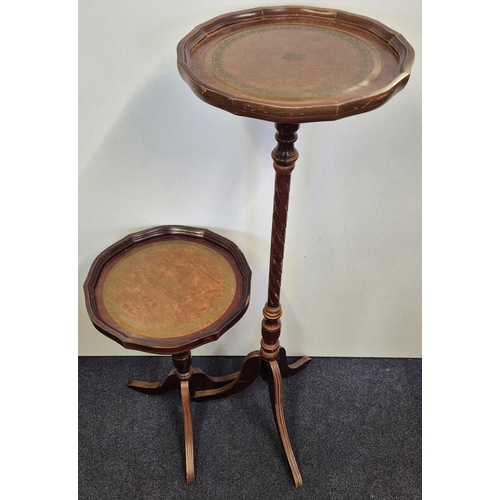 11 - A pair of matching pot stands. Dimensions(cm) H96/52, W38/34, D38/34.