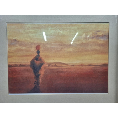 15 - A collection of three framed, African scene prints. To include two by Tony Hudson. Framed dimensions... 