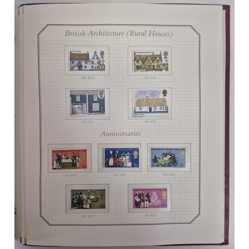 34 - A collection of four stamp albums, with mostly Commonwealth stamp contents. To include a page full o... 