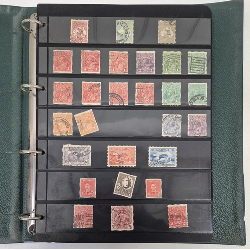 34 - A collection of four stamp albums, with mostly Commonwealth stamp contents. To include a page full o... 