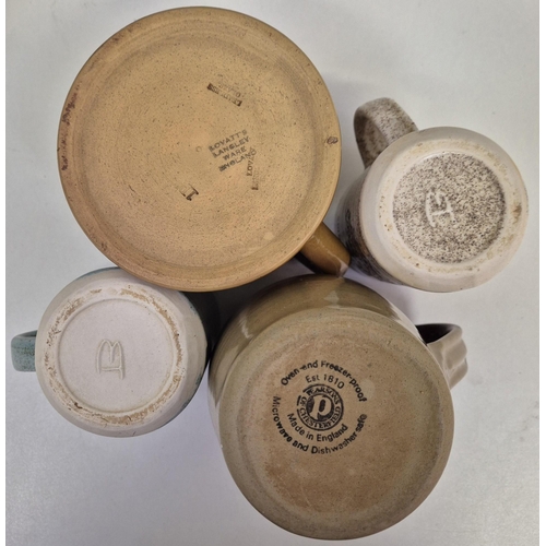 105 - A mixed lot of early 20th century stoneware, together with a Victorian Pancheon bowl.