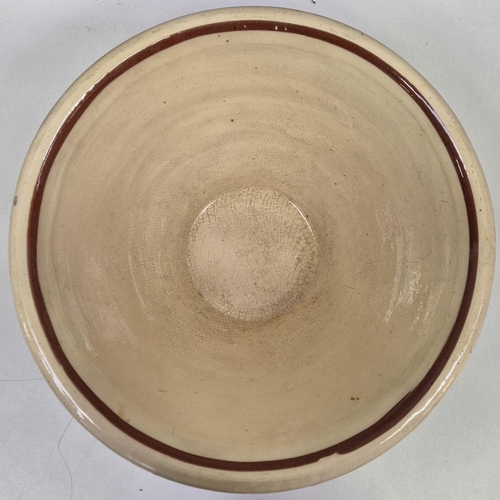 105 - A mixed lot of early 20th century stoneware, together with a Victorian Pancheon bowl.