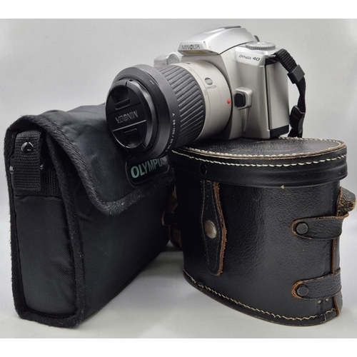 109 - A mixed lot of good quality binoculars & camera. To include Olympus 8x40 DPS I field binoculars with... 