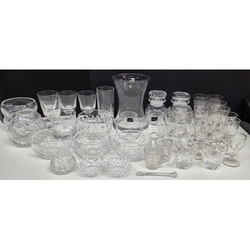 117 - A large collection of vintage crystalware & glassware. To include a pair of Dartington Crystal tumbl... 